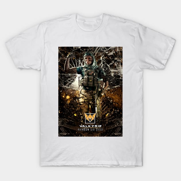 Rainbow Six Seige - Valkyrie T-Shirt by syanart